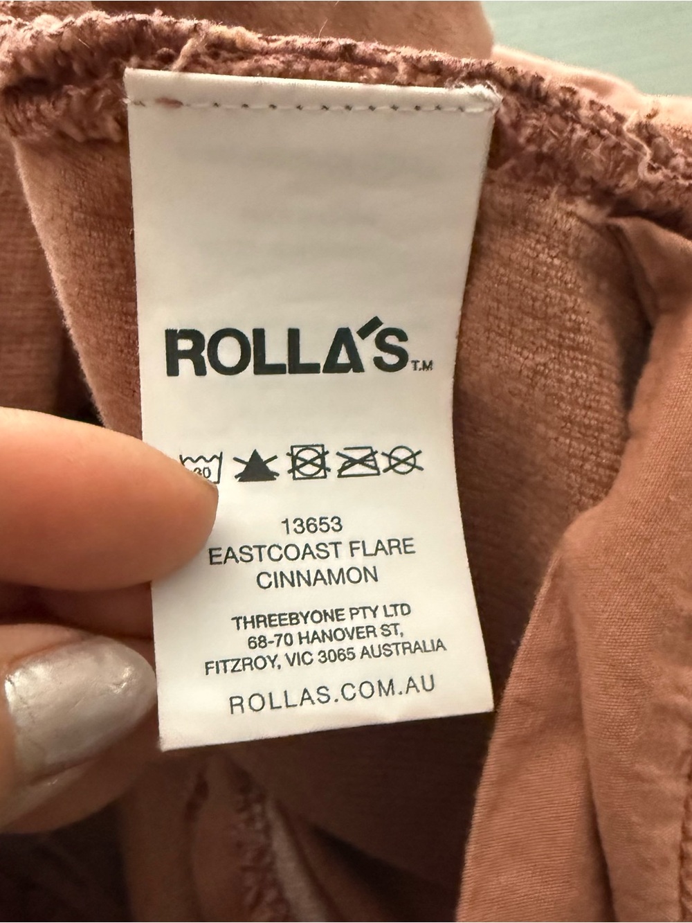 Rollas East Coast Flare Pants Corduroy Retro High Rise - Picture 13 of 14